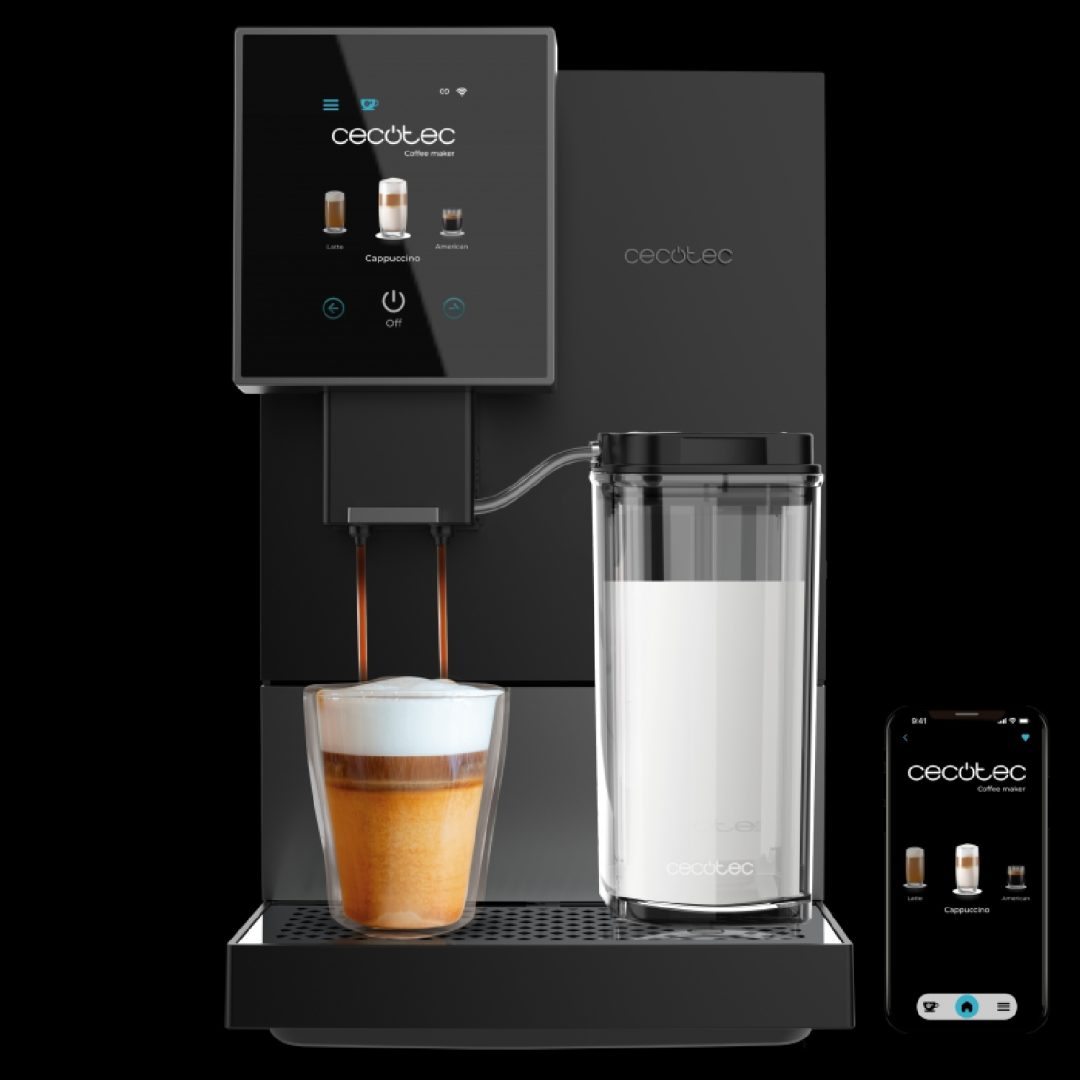 Cremmaet Compactccino Connected Black Silver